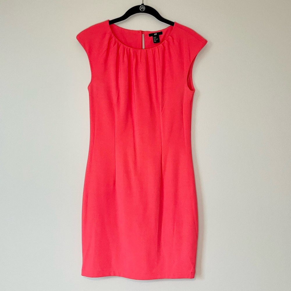 H&M Coral Cap Sleeve Dress